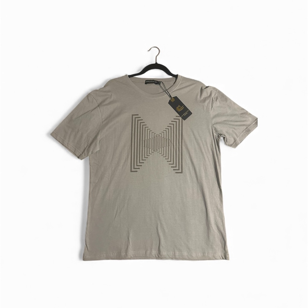 Men's Gray Graphic T-Shirt